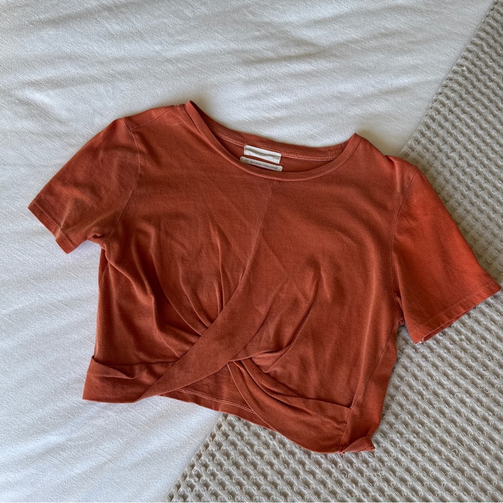 Urban Outfitters Orange Crop Tee